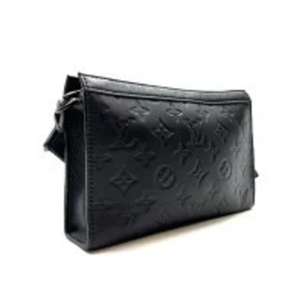 Louis Vuitton Shoulder Wearable Black Bag Gaston Wallet